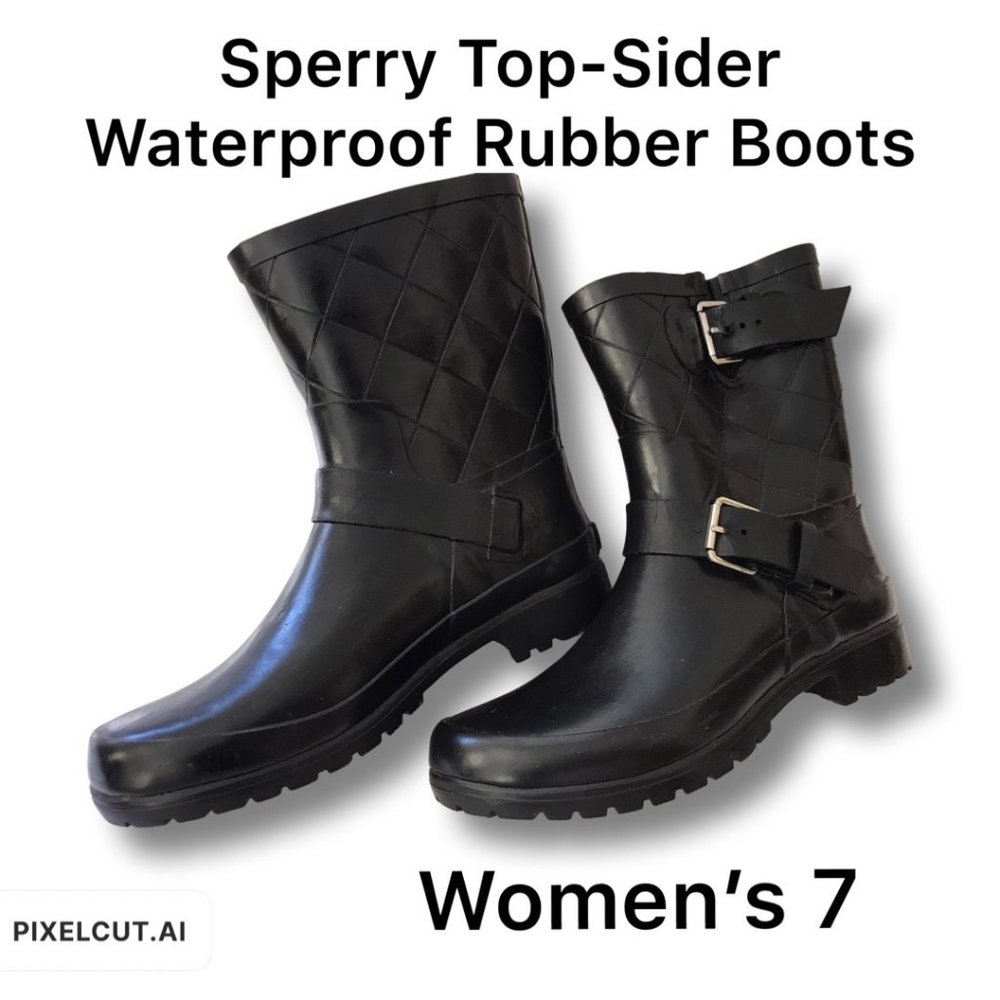 Sperry Top Sider Women's Rain Boots Size 7